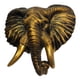 thumbnail image 5 of Estatua De Pared Con Cabeza De Elefante De Poliresina Adición Elegante A Cualquier Habitación Durable, 5 of 5