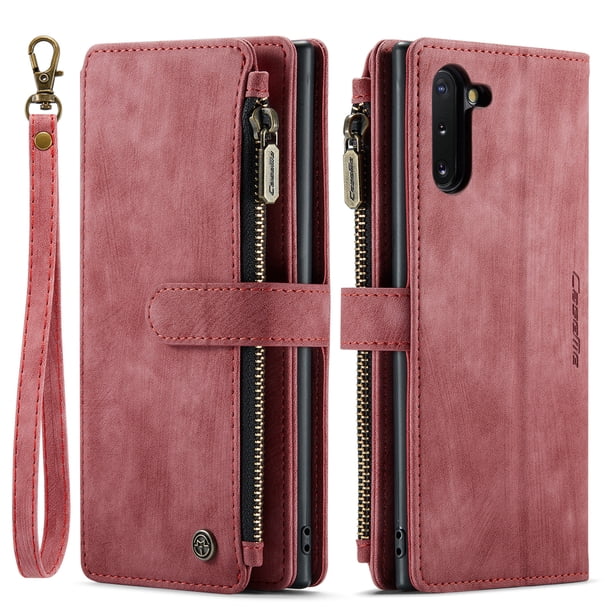 CaseMe For Samsung Galaxy Note 20 Ultra Note 10 Note 10 Plus Wallet Case, Leather Card Holder, Magnetic Kickstand & Zipper