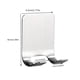 thumbnail image 1 of 1pc, Stainless Steel Shaver Hanger Holder, Bathroom Punch-free Razor Storage Rack, Multifunctional Hanging Storage Hook, 1 of 2
