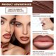 thumbnail image 3 of Set de delineador de labios Dulele, 5 unidades, crayón mate degradado, para uso largo, 3 of 8