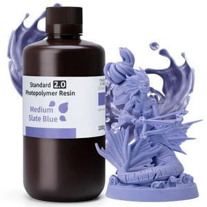 Impresora 3D De Resina Elegoo Standard 2.0, 1 L, Color Azul Pizarra Medio