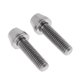 thumbnail image 2 of 2 piezas de aleación de titanio bicicleta cabeza cónica tornillo tornillos arandela m5x20, plata, 2 of 5