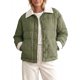 thumbnail image 2 of INSPIRE CHIC Chaqueta Acolchada de Pana para Mujer con Bloque de Color, Cuello con Solapa y Bolsillos, Talla X Grande Verde, 2 of 6