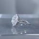 thumbnail image 4 of Anillos de Moissanita de 2 Quilates para Mujer Color D Claridad VVS1 Anillo de Diamante Ovalado Anillo de Promesa Boda Compromiso de Plata Esterlina 925 Talla 5-9, 4 of 8