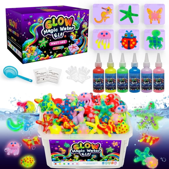 Kit De Juguetes Magic Water Elf Que Brilla En La Oscuridad Con 6 Colores