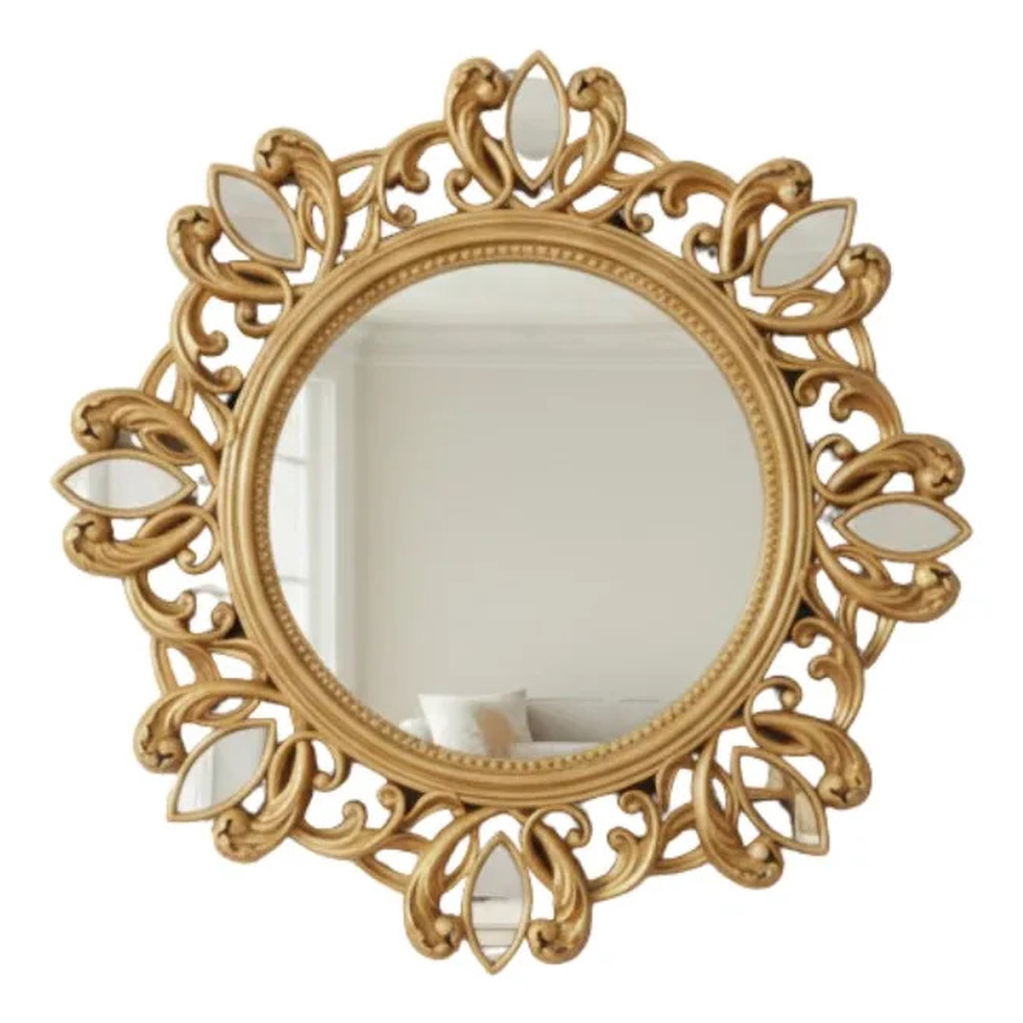 Genérico - Espejo Decorativo Pared Circular Ornamental Elegante Jhn