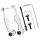 thumbnail image 4 of Palanca Delantera Y Trasera De Frenos En V Para Ciclismo, Compatible Con Piezas De Reparación BMX, Plateada, 109x42,8 MM, 4 of 4