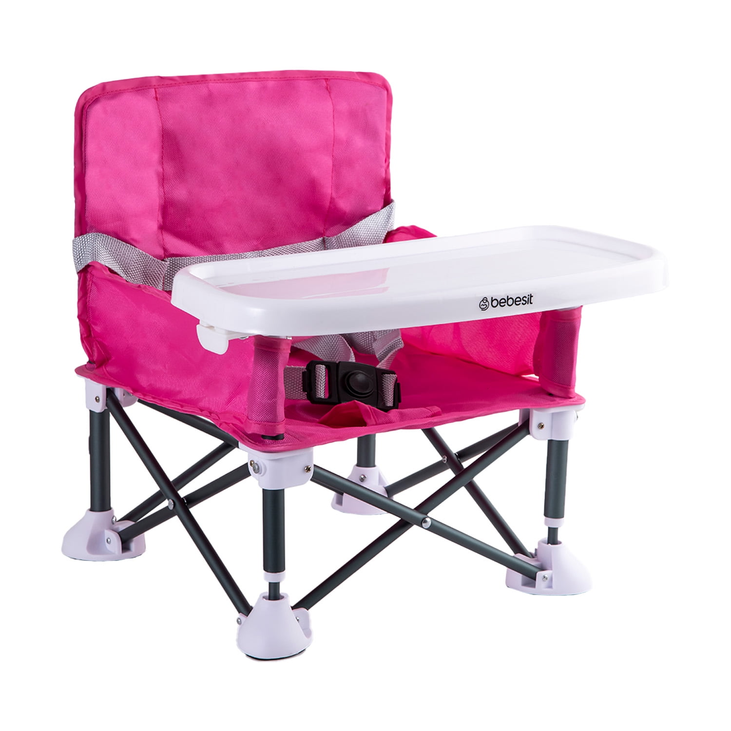 Bebesit - Silla De Comer Plegable Camping Xt01 Rosa