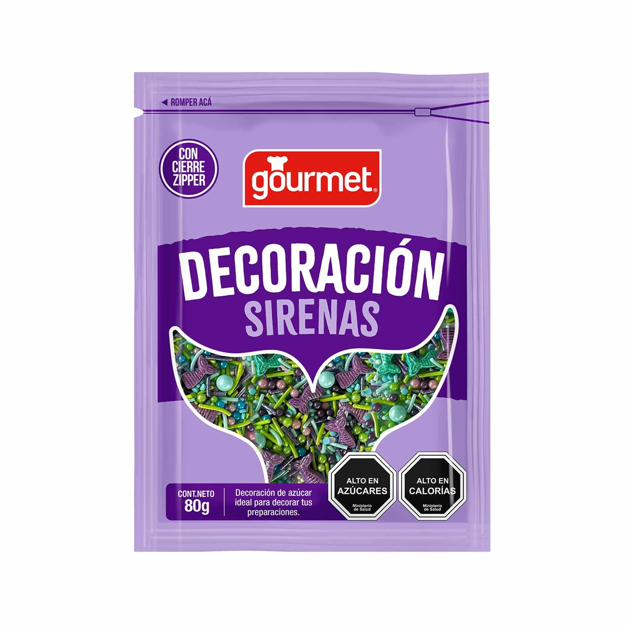 Decoraciones Sirenas 80 g Gourmet