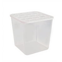 Magideal - Jarrón Hidropónico Para Cultivo Acuático Maceta Para Flores Y Centro De Mesa Con Diseño Cuadrado Que Ahorra Espacio Adecuado Para Balcones Y Alféizar Tipo De Agujero Redondo