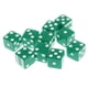 thumbnail image 3 of Juego De Dados D6 De 10 Piezas Para Juegos De Rol De Mazmorras Y Dragones 16 Mm Verde, 3 of 3