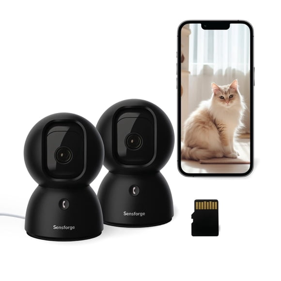 Cámara de Seguridad SensForge 2.5K Pan-Tilt 360° WiFi con Detección AI