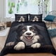 thumbnail image 1 of Funda Nórdica Border Collie Favorita De Los Adolescentes Juego De 3 Piezas Estampado 3d Funda Nórdica De Microfibra Suave De Una Sola Cara Juego De Ropa De Cama Con Funda De Almohada F, 1 of 3