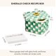 thumbnail image 4 of Caja de recetas MACKENZIE-CHILDS con diseño a cuadros esmeralda, 4 of 6