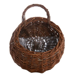 Homeessentials - Canasto Colgante De Mimbre 26 Cm