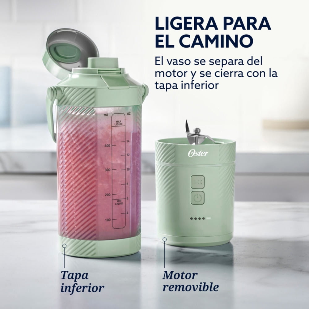 Oster Licuadora Portátil GoMAX 590 ml Verde BLSTGFP-M20, foto 7