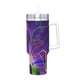 thumbnail image 2 of Willy Wonka Vaso aislado de acero inoxidable con asa, diseño temático, regalo para familia, amigos y fans; incluye pajita y encaja en el portavasos estándar, 40 oz, 2 of 6