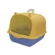 thumbnail image 2 of Inodoro Cerrado Y Cubierto Para Gatos, Antisalpicaduras, Duradero, Caja De Arena Para Gatos Con Capucha, Amarillo Y Azul, 2 of 5