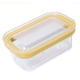 thumbnail image 3 of Caja de almacenamiento para cortar , recipiente multiusos para platos de con cortador para comedor y nevera, fácil de cortar Amarillo, 3 of 5
