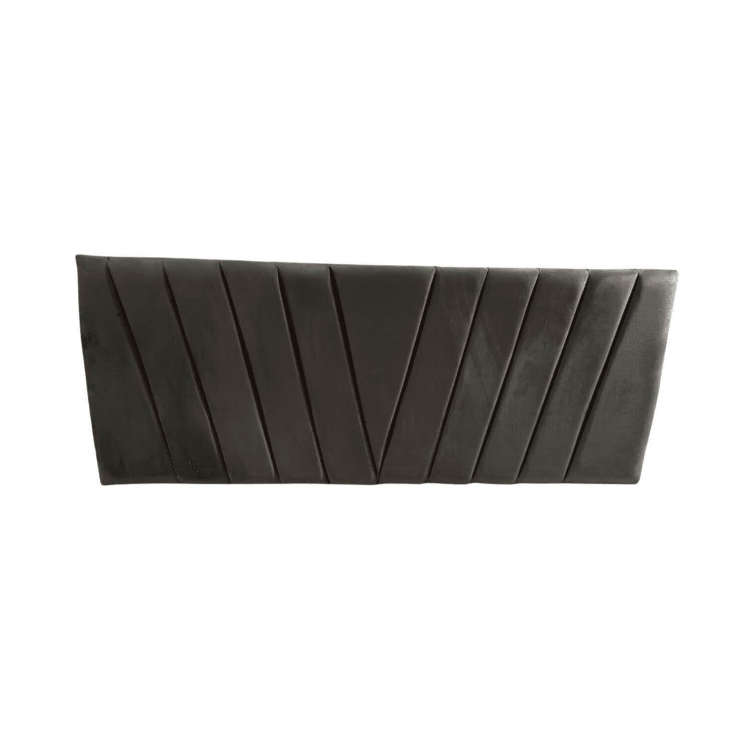 Importclick - Respaldo Elegante 1 Plaza Capitone 105x60 Cm Gris Oscuro Felpa