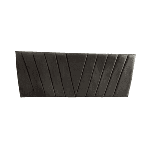 Importclick - Respaldo Elegante 1 Plaza Capitone 105X60 Cm Gris Oscuro Felpa