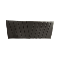 Importclick - Respaldo Elegante 1 Plaza Capitone 105X60 Cm Gris Oscuro Felpa