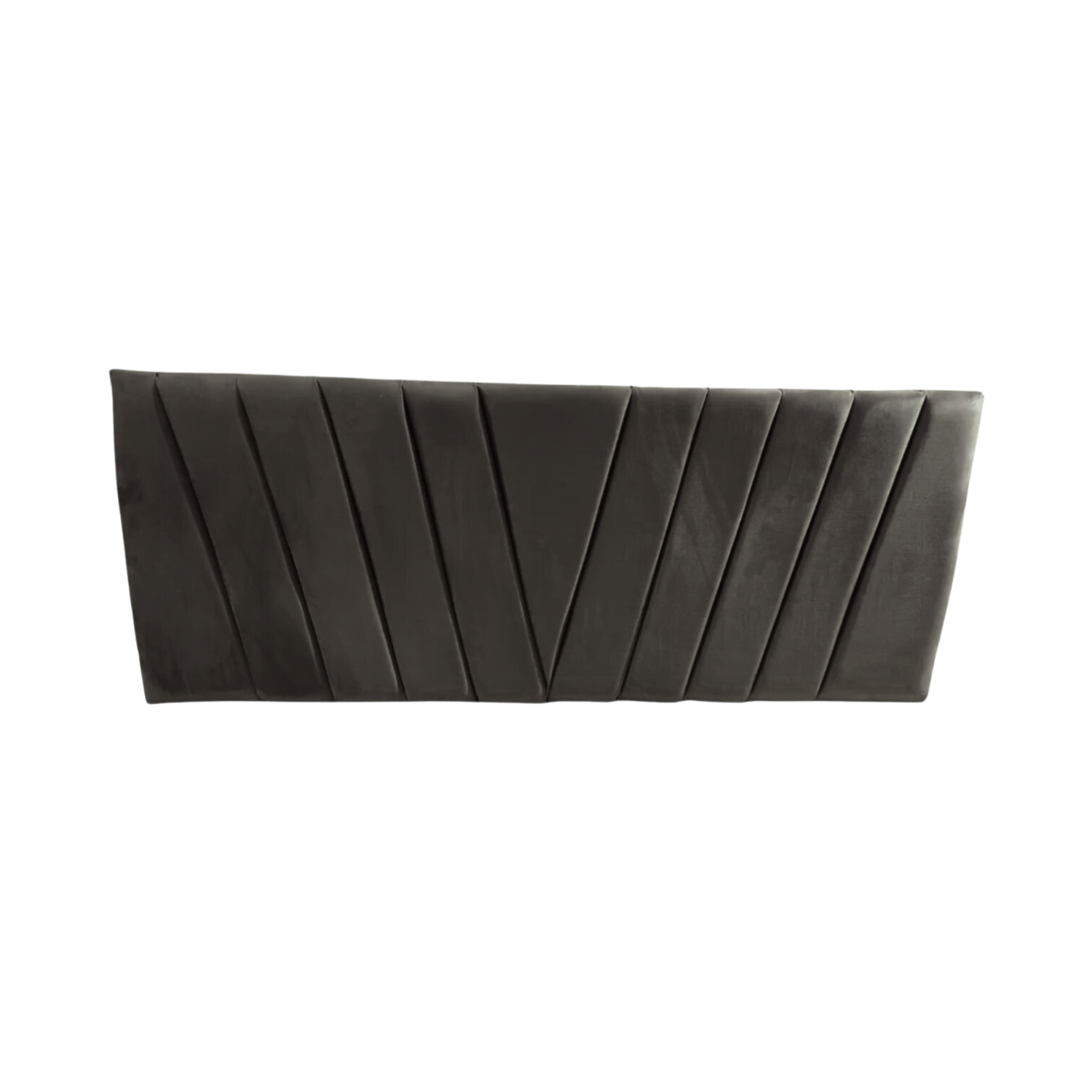 Importclick - Respaldo Elegante 1 Plaza Capitone 105X60 Cm Gris Oscuro Felpa