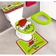 thumbnail image 1 of Liquidación navideña de Grinch - Juegos de alfombras y tapetes de baño con decoraciones GRINCHS, juego de accesorios lavables para baño moderno (A) Verde, 1 of 7