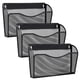 thumbnail image 1 of Organizador de archivos de pared Gawerk para colgar en malla, metal, 3 unidades, color negro, 1 of 6