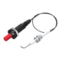 Magideal - Kit De Encendido Piezoeléctrico Con Botón Pulsador, Cable De 30 Cm De Largo, Electrodo Roscado Universal Para Chimeneas De Gas Domésticas, Calentadore