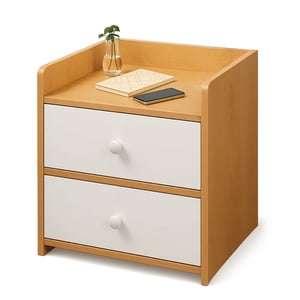 Mundo Online - Velador Bicolor 1 Niveles 2 Cajon 40X33X27 Cm