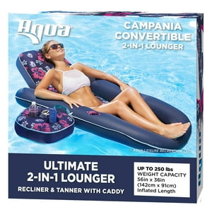 Aqua Leisure - Piscina Float Lounge Aqua Campania Ultimate Xl Con Respaldo
