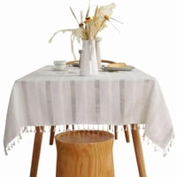 Oem - Mantel De Algodon Mesa Cuadrado Diseño Linea 140X180Cm 1