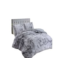 Genérico - Cobertor De Invierno Peludo 2 Plazas 230X250Cm Gris Claro