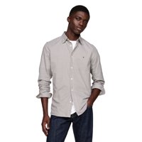 Camisa Tommy Hilfiger De Popelina Micro A Cuadros, Corte Regular, Para Hombre