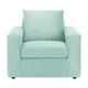 thumbnail image 1 of Sofa Kendy 1c Felpa 30 Verde Agua, 1 of 5