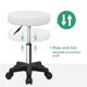 thumbnail image 5 of Taburete con ruedas FURWOO redondo, ajustable en altura y con ruedas, color blanco, 5 of 7
