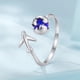 thumbnail image 2 of Anillo avión lapislazuli ajustable plata 925, 2 of 3