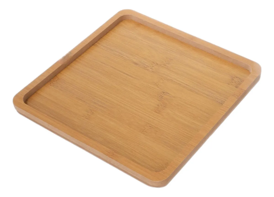 Genérico - Tabla Cuadrada Para Picar De Madera, Pack De 2 Cuadrado