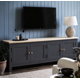 thumbnail image 1 of Mueble de TV Minimalista Rack de Madera con 4 Puertas - Gris Grafito - 150x40x65 cm, 1 of 3