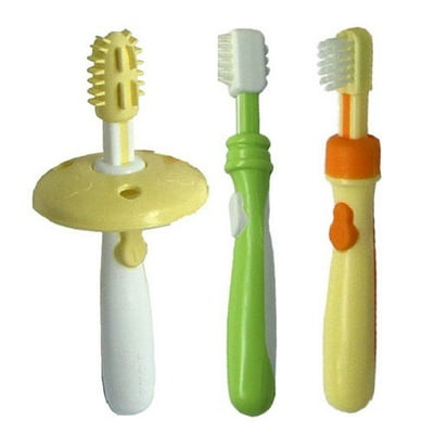 Set De Cepillos De Dientes, 3 Etapas De Aprendizaje Multicolor 1 Un Pigeon