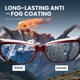 thumbnail image 4 of Gafas de seguridad MYSANDY ANSI Z87.1 con montura roja y lente transparente, 4 of 8