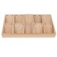 thumbnail image 5 of Caja de madera maciza con 10 ranuras para pendientes., 5 of 5