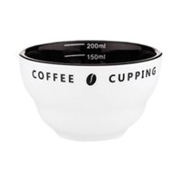 Magideal - Taza De Café, Jarra De Taza De Café De 200 Ml, Accesorios De Medición De Café Expreso, Taza Medidora De Café De Cerámica Apilable Para Café Expreso Marrón Interior