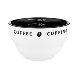 Magideal - Taza De Café, Jarra De Taza De Café De 200 Ml, Accesorios De Medición De Café Expreso, Taza Medidora De Café De Cerámica Apilable Para Café Expreso Marrón Interior