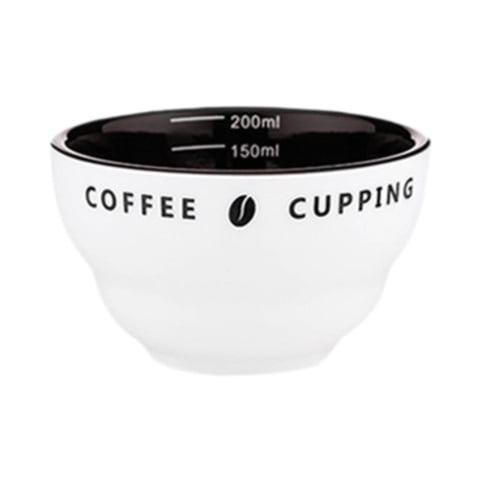 Magideal - Taza De Café, Jarra De Taza De Café De 200 Ml, Accesorios De Medición De Café Expreso, Taza Medidora De Café De Cerámica Apilable Para Café Expreso Marrón Interior