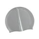 thumbnail image 3 of Gorro De Natación De Color Puro, Gorro De Natación De Silicona Para Deportes Acuáticos, Navegación, Pelo Largo, Gris, 3 of 5