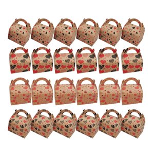 Magideal - 24 Uds. Cajas De Dulces Para El Día De San Valentín, Caja De Cartón, Caja De Pastelería De Recuerdo, Decoración Del Día De San Valentín Para Recuerdos