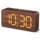 thumbnail image 1 of Reloj despertador digital USCCE de madera con números grandes y despertador, 1 of 8