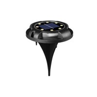 Disparo - Set 4 Focos 8 Led Luz Solar Con Estaca Piso Jardin Exteriores